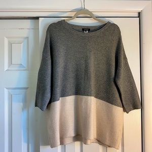 White and Grey Sweater
